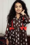 Dětské bavlněné šaty Mini Rodini Paisley