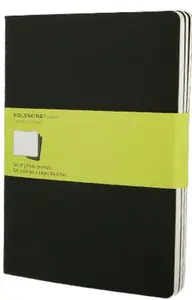 Sešity MOLESKINE 3 ks čisté černé XL