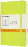Zápisník Moleskine - měkké desky, S, linkovaný - limetka