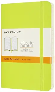 Zápisník Moleskine - měkké desky, S, linkovaný - limetka
