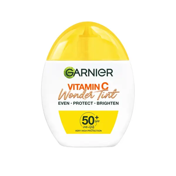 Garnier Vitamin C Wonder Tint SPF 50+, odtieň Medium – tónovací fluid ALL-IN-1