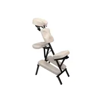 Prenosná masážna stolička Krémová