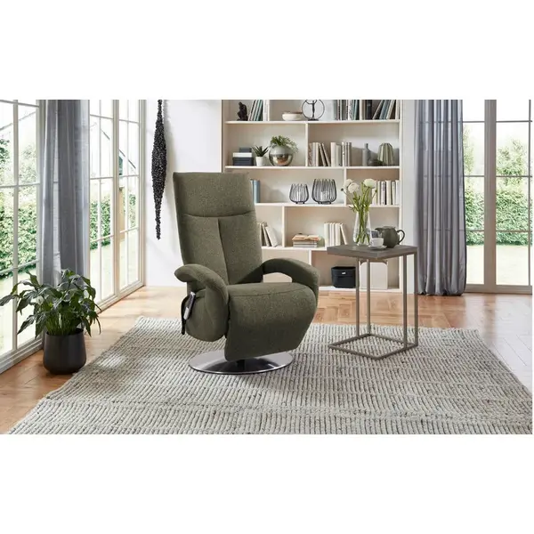 Sit & More RELAXAČNÍ KŘESLO, textil, khaki