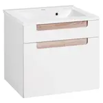Held SKŘÍŇKA S UMYVADLEM, bílá, Sonoma dub, bílá, 60 cm