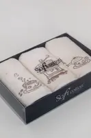 Kuchyňské utěrky COFFEE, 3 ks Smetanová