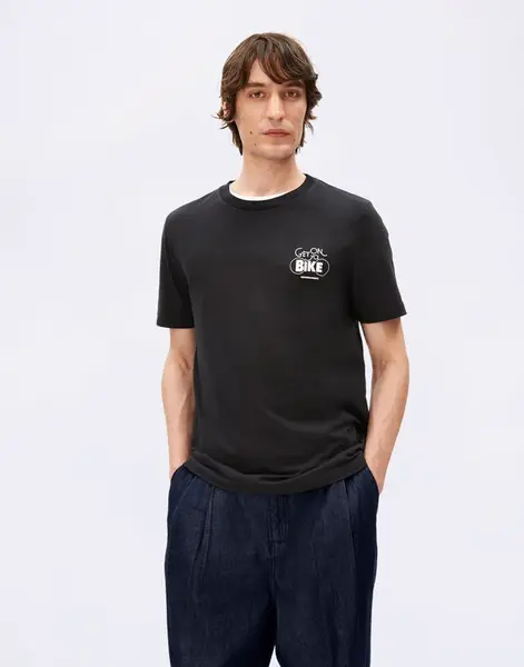 Tričko Armedangels Jaames Bike 105 black
