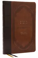 KJV Holy Bible: Giant Print Thinline Bible, Brown Leathersoft, Red Letter, Comfort Print (Thumb Indexed): King James Version (Vintage Series) - Thomas