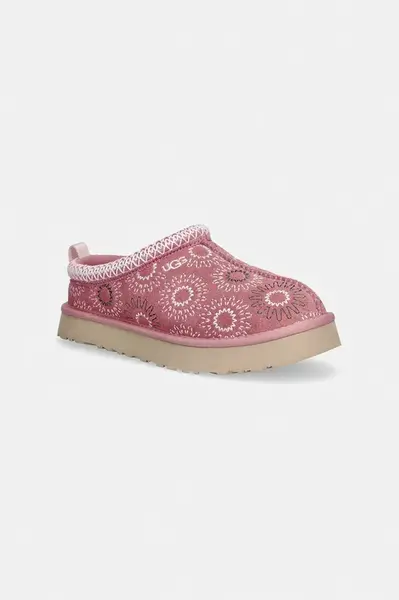 Detské semišové papuče UGG TAZZ SUN STITCH