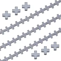 2 Strands Electroplated Non-Magnetic Synthetic Hematite Beads Strands