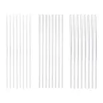 24Pcs 3 Styles Acrylic Support Rods