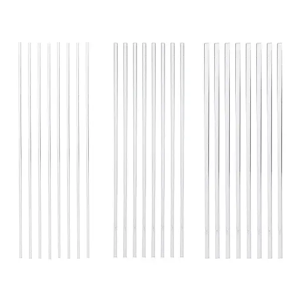 24Pcs 3 Styles Acrylic Support Rods