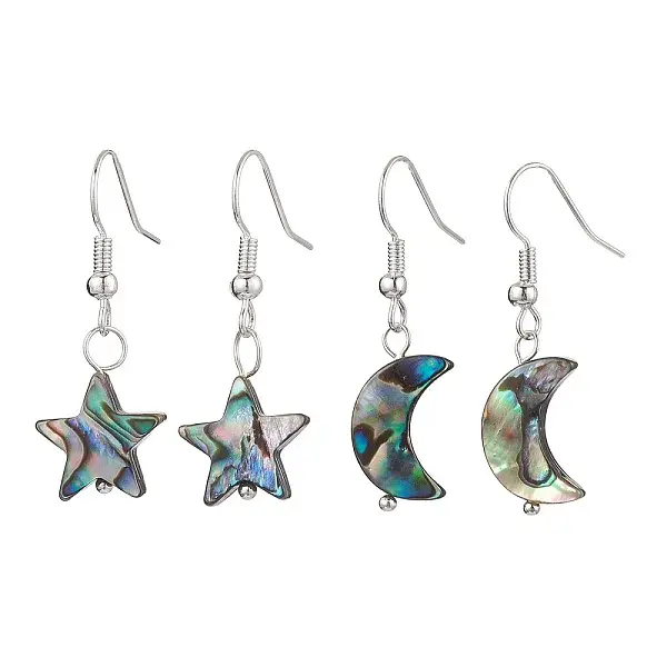 Natural Abalone Shell/Paua Shell Dangle Earring