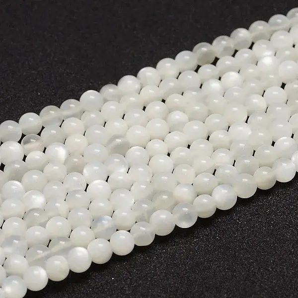 Natural White Moonstone Beads Strands