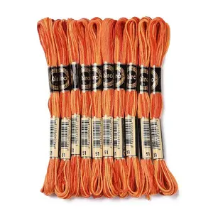 10 Skeins 6-Ply Polyester Embroidery Floss