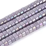 AB Color Plated Opaque Glass Beads Strands