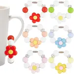 6Pcs Silicone Cup Charms