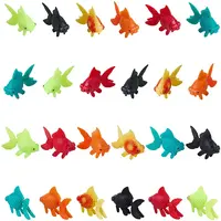 30Pcs 6 Colors Resin Gold Fish Display Decorations