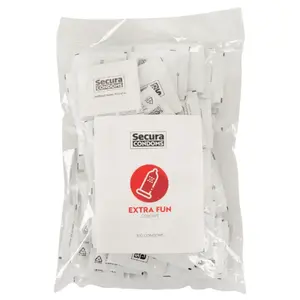 Secura Extra Fun – vroubkované kondomy (100 ks)
