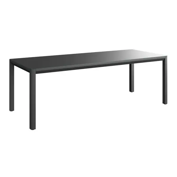 Ambia Garden ZAHRADNÍ STŮL, kov, sklo, 220/74/90 cm