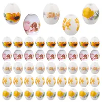 5Bags 5 Colors Handmade Porcelain Beads