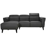 MID.YOU ROHOVÁ SEDAČKA, kůže, šedá