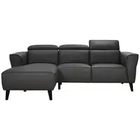 MID.YOU ROHOVÁ SEDAČKA, kůže, šedá