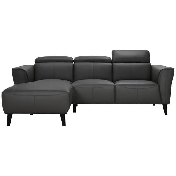 MID.YOU ROHOVÁ SEDAČKA, kůže, šedá