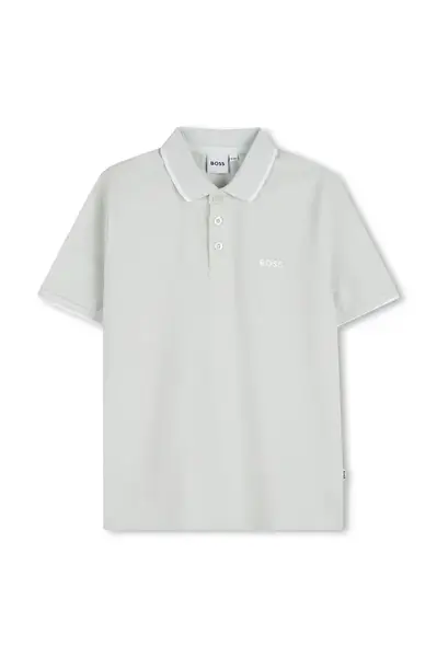 Dětská bavlněná polokošile BOSS