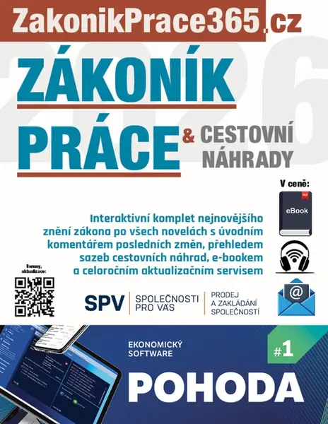 Zákoník práce a Cestovní náhrady 2026 - Redakční