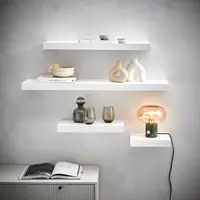 Xora NÁSTĚNNÁ POLICE, vysoce lesklá bílá, 110/5/25 cm