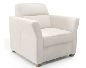 Křeslo Flavia, světle béžová látka