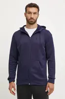 Tepláková mikina Under Armour tmavomodrá barva, s kapucí