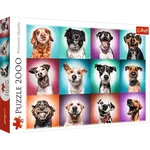 Trefl Puzzle Legrační portréty psů II / 2000 dílků
