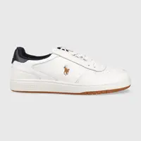 Kožené tenisky Polo Ralph Lauren Polo Crt bílá barva
