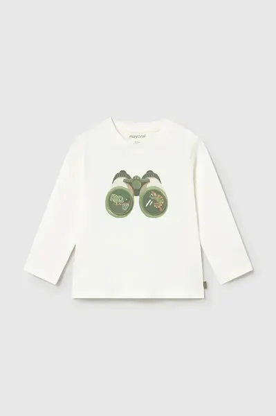 Dětské bavlněné tričko s dlouhým rukávem Mayoral