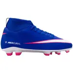 Nike JR SUPERFLY 10 CLUB FG/MG Detské kopačky, modrá, veľkosť 35.5