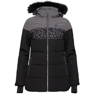 Willard LUSKA Dámská prošívaná lyžařská bunda, černá, velikost XXL