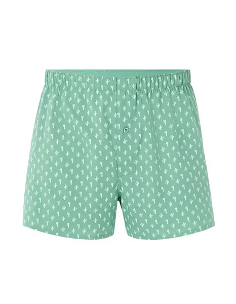 Celio zelené trenky s kaktusy