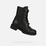 Černé dámské kotníkové boty Geox Hoara