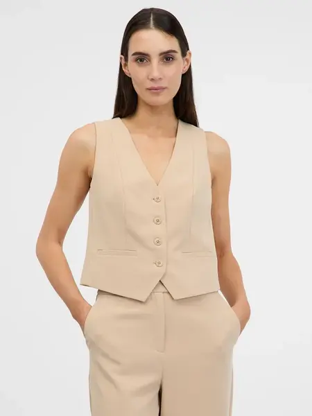 Orsay Light brown women's vest for blazer - Women's