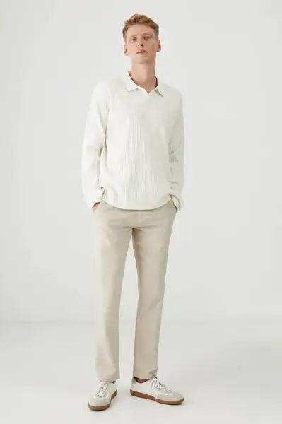 Svetr Medicine pánský, béžová barva