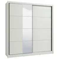 MID.YOU ŠATNÍ SKŘÍŇ S POSUVNÝMI DVEŘM, bílá, 205/215,5/60 cm