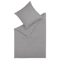 Esprit OBOUSTRANNÉ POVLEČENÍ, flanel, antracitová, šedá, 135/200 cm