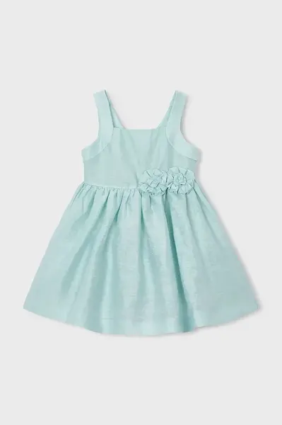 Dětské šaty se lnem Mayoral