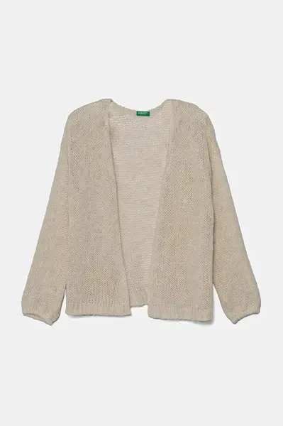 Svetr s příměsí vlny United Colors of Benetton béžová barva, 136QC601M