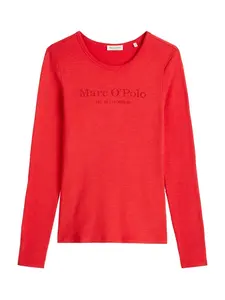 Marc O'Polo Tričko  tmavočervená / červená melírovaná