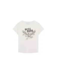 Scalpers Tričko 'Eagletee'  biela ako vlna