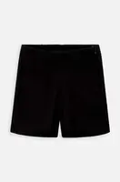 Dětské kraťasy Coccodrillo černá barva, hladké, BACK TO SCHOOL GIRL