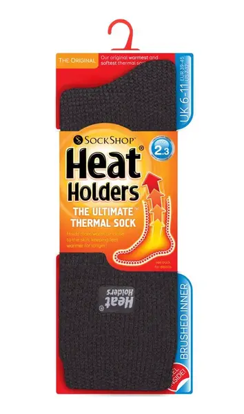 Pánske najteplejšie zimné termo ponožky Heat Holders ORIGINAL jednofarebné -Šedá