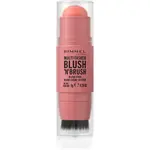 Rimmel Multi-Tasker Blush'N'brush tvářenka v tyčince se štětcem odstín 100 Cotton Candy 8 g